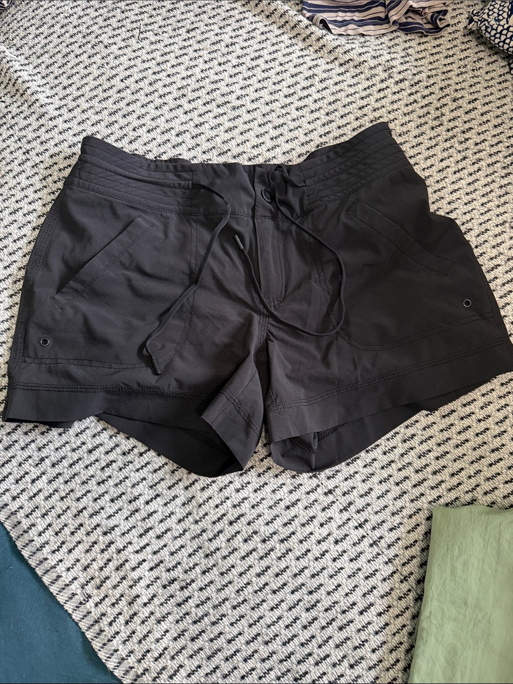 Patagonia Black Women's Athletic Drawstring Shorts